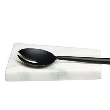Creative Co-Op White Marble Rest Spoon