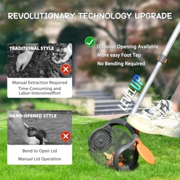 RIFPOD Acorn Picker Upper Roller - Easy Foot Operated Nut Gatherer