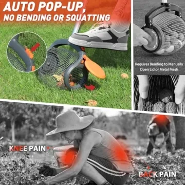 RIFPOD Acorn Picker Roller - Ergonomic Nut Gatherer