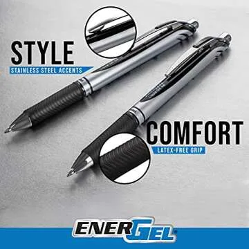 Pentel EnerGel RTX 20-Pack of Assorted Liquid Gel Pens