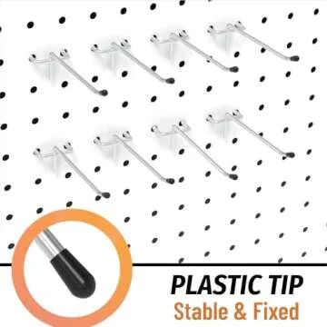 HUHOLE 50PC Pegboard Hooks for Efficient Garage Organization