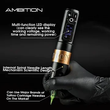 Ambition Soldier Wireless Tattoo Pen Coreless Motor 2400mAh
