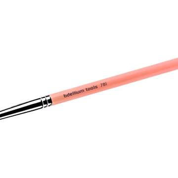 Bdellium Tools Professional Makeup Brush - Pink Bambu Series 781 Crease - With Soft Synthetic Fibers, For Contrasting Colors (Pink, 1pc)