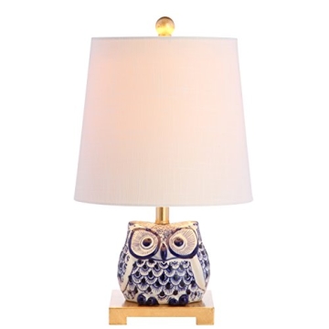 JONATHAN Y JYL3014A Justina 16" Ceramic Mini LED Table Lamp Cottage,Transitional for Bedroom, Living...
