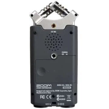 Zoom H4n Pro All Black 4-Track Portable Recorder (2020 Model) with Zoom RC4 Remote, 16GB Memory Card, Tripod & Audio Cables Bundle