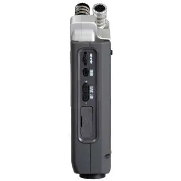 Zoom H4n Pro All Black 4-Track Portable Recorder (2020 Model) with Zoom RC4 Remote, 16GB Memory Card, Tripod & Audio Cables Bundle