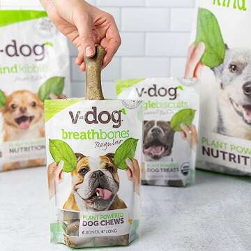 V-dog Plant Based Dog Food with Treats - Vegan Nutrition