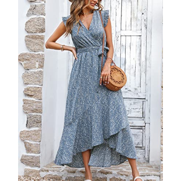 BTFBM Summer Floral Maxi Dress for Women 2025