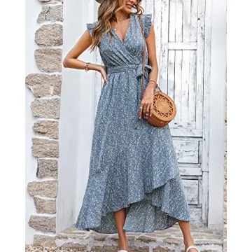 BTFBM Summer Floral Maxi Dress for Women 2025