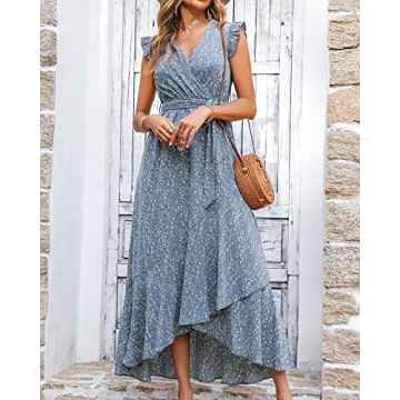 BTFBM Summer Floral Maxi Dress for Women 2025