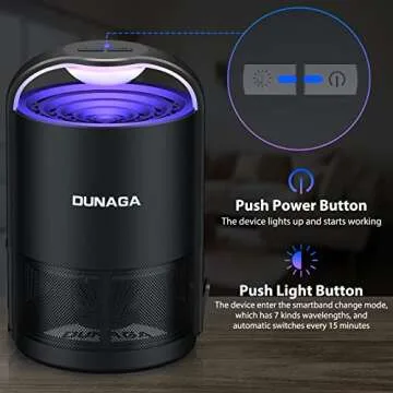 Dunaga Fly Trap - Fruit Fly & Gnat Traps with 10 Sticky Boards, Indoor Bug Zapper