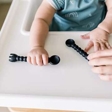 Ryan & Rose Cutie Tensils 2 Pack Baby Spoon and Fork