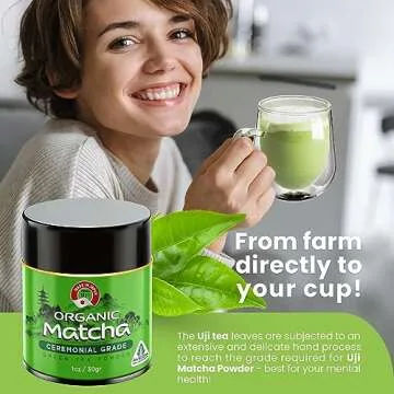 Avega Recreation Organic Ceremonial Grade Matcha Green Tea Powder - Authentic Japanese Origin - First Harvest Premium Teahouse Edition [1.07 Ounce]