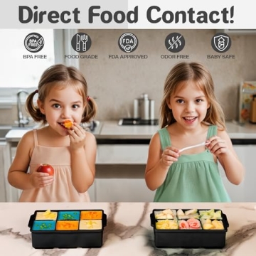 KitchFort Silicone Ice Cube Tray - Easy Release 2" Cubes