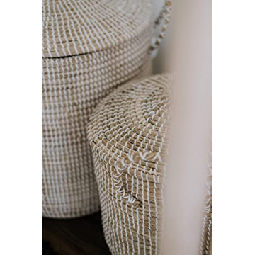 Chic Eco-Friendly Seagrass Laundry Hamper for Storage
