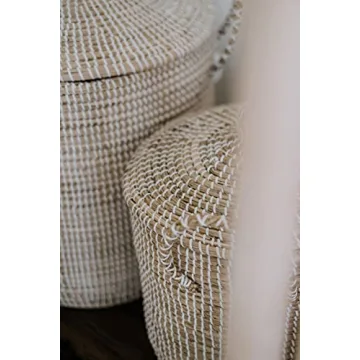 Chic Eco-Friendly Seagrass Laundry Hamper for Storage