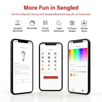 Sengled Smart Light Bulbs Color Changing LED with Alexa
