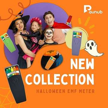 2 Pack Black and Blue Ghost Hunting Equipment EMF Meter Magnetic Field Detector Spirit Box Paranormal Equipment