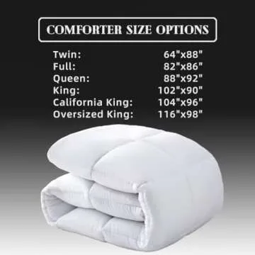 DOWNCOOL Comforters King Size, Duvet Insert,White All Season Lightweight Quilt, Down Alternative Hotel Comforter with Corner Tabs (White, King 102x90 Inches)