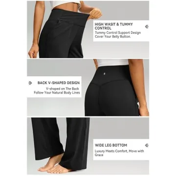 Soothfeel Wide Leg Pants for Women Yoga Work Pants