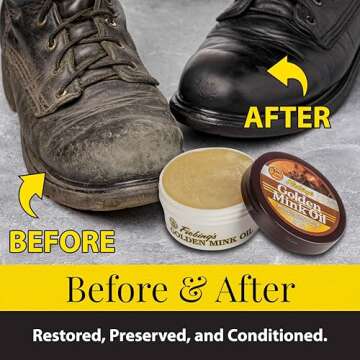 Fiebing's Golden Mink Oil for Leather Care - 6 oz Conditioner
