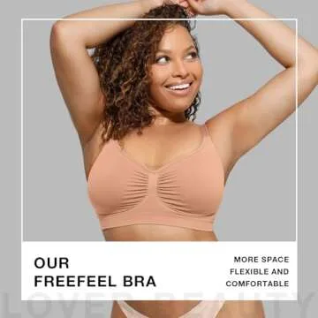 Bras for Women No Underwire Soft Wireless Bralettes Comfort Unlined Unlined Tshirt Bras Bralet Skin