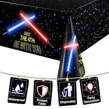 FZR Legend Space Tablecloth for Galaxy Party Supplies