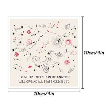 Outus 50 Pcs Positive Affirmation Cards for Women, Daily Meditation Cards Motivational Cards with In...