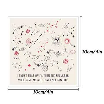 Outus 50 Pcs Positive Affirmation Cards, Inspirational and Motivational Affirmations for Daily Mindf...