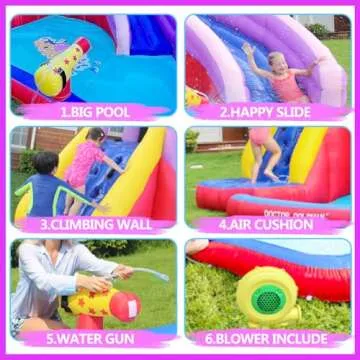 Doctor Dolphin Inflatable Bounce House Water Slide for Kids