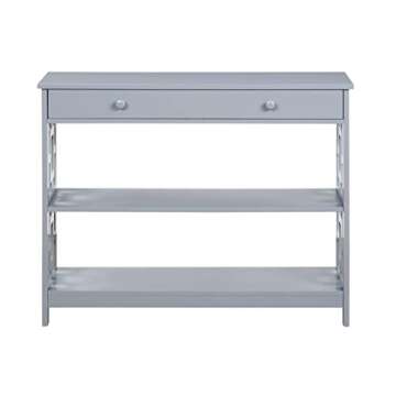 Convenience Concepts Stylish Gray Console Table
