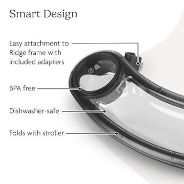 UPPAbaby Snack Tray for Ridge Stroller/Quick Attachment/Folds with Stroller