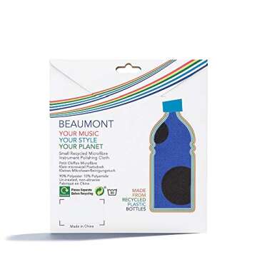 Beaumont Musical Polishing & Cleaning Patterned Blue Polka Dot Instruments Trumpet Clarinet Sax Flut...
