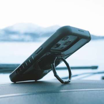 Rokform - Magnetic Sport Ring Grip and Stand, Thin Metal Cell Phone Ring Holder, Specially Designed for Rokform iPhone & Samsung Twist Lock Cases (Black)