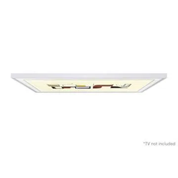 SAMSUNG 65-inch Class The Frame Customizable Bezel - White (SCFT65WT/ZA, 57.33"L x 32.86"W, Fits only Samsung 2020 Model)