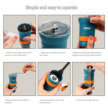 Manual Coffee Grinder - Portable, Adjustable Coarseness