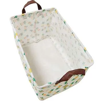 Stylish BOOHIT Rectangular Storage Bin for Toy Organization