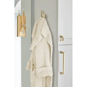 Amerock Golden Champagne Single Robe Hook for Bathroom