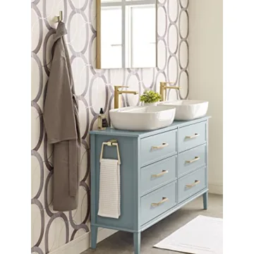 Amerock Golden Champagne Single Robe Hook for Bathroom