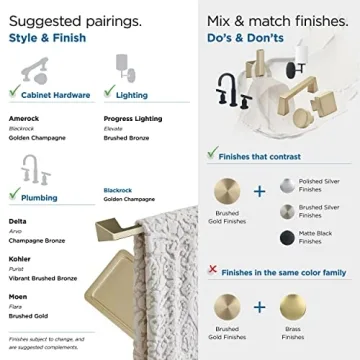 Amerock Golden Champagne Single Robe Hook for Bathroom