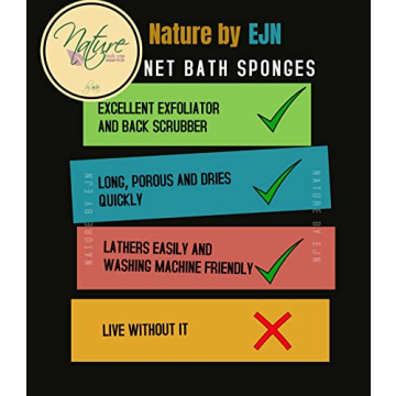 Nature by EJN African Net Bath Sponge for Exfoliation