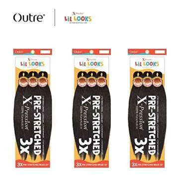 Outre Xpression Lil Looks 3X PRE STRETCHED CALMING BRAID 32" (3-Pack, 2T1B/350)