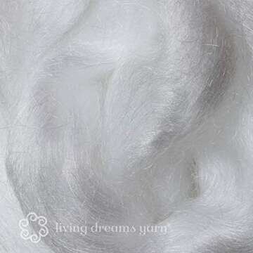 FIRESTAR Nylon Fiber for Spinning, Blending, Dyeing, Felting and Doll Making. Trilobal Nylon Combed ...