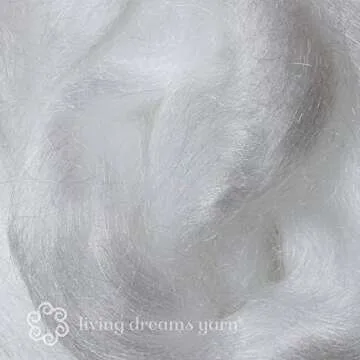 FIRESTAR Nylon Fiber for Spinning, Blending, Dyeing, Felting and Doll Making. Trilobal Nylon Combed ...