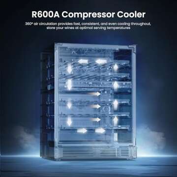 Yeego Wine Fridge & Cooler - 24 Inch Dual Zone Wine Cooler 47 Bottles, 40-65℉ Wine Refrigerator Glass Door with Safety Lock, Built-in, Under Counter or Freestanding Fridge for Home Kitchen(5.12 cu.ft)