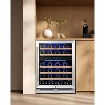 Yeego Wine Cooler - 24" Dual Zone for 47 Bottles