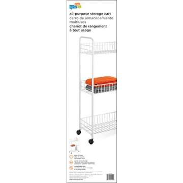 Honey-Can-Do 3-Tier Laundry Cart for Easy Organization