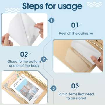 Adhesive Planner Pockets for Efficient Organization