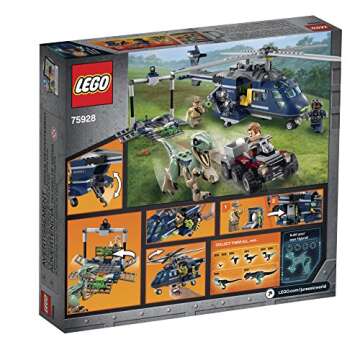 LEGO Jurassic World Blue's Helicopter Pursuit 75928 Building Kit (397 Pieces)