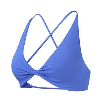 AUROLA Workout Sports Bras Women Athletic Removable Padded Backless Strappy Criss Cross Light Suppor...